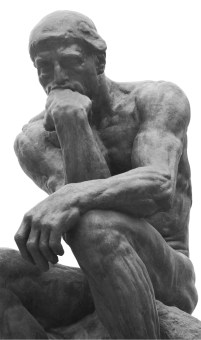 thinking man statue